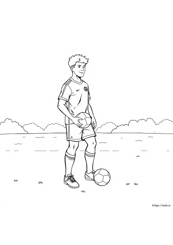 Colouring Pages Of Football Players