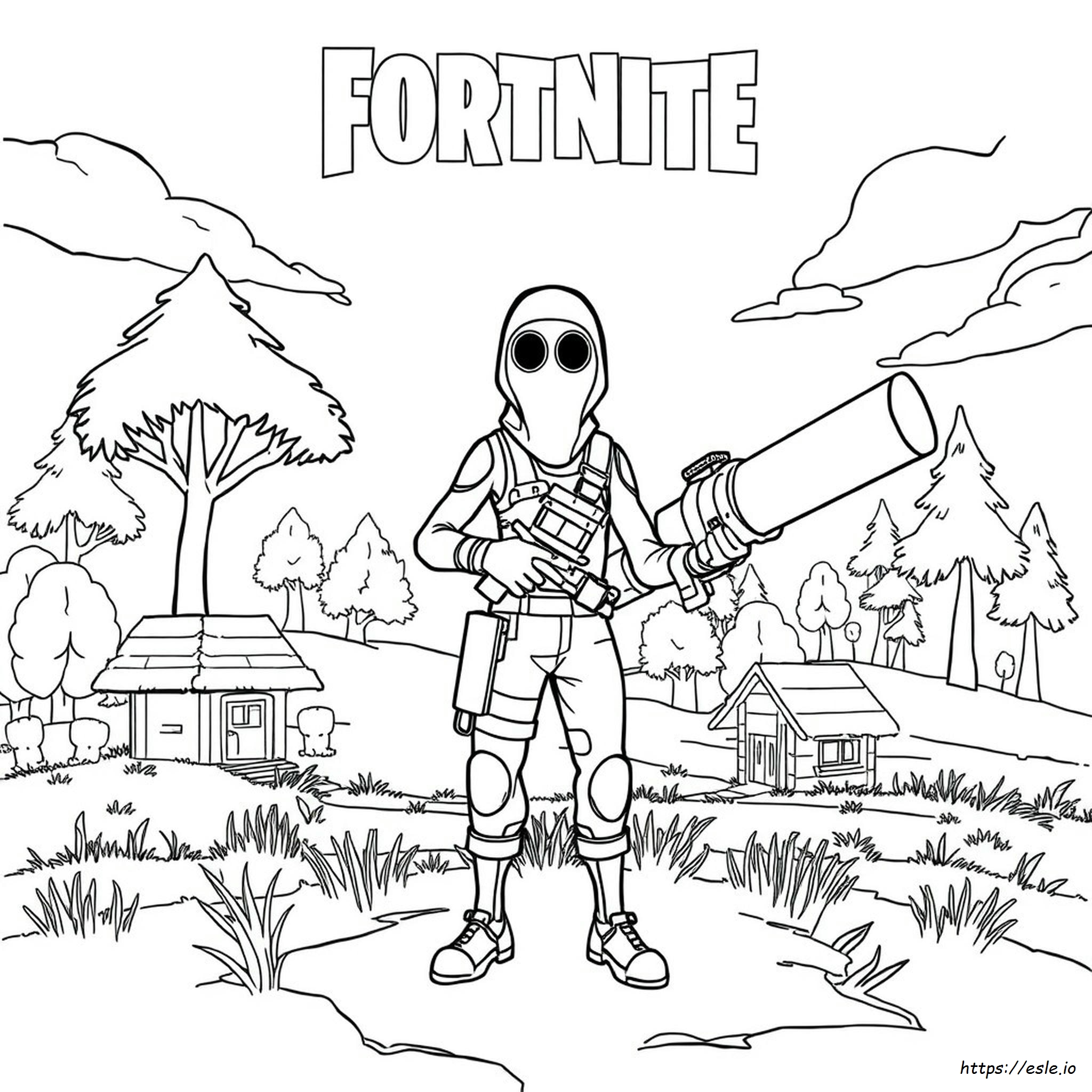 Coloriages Fortnite Agent Banane