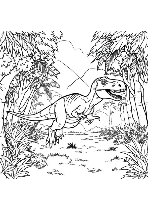 Velociraptor Jurassic Park Gambar Mewarnai