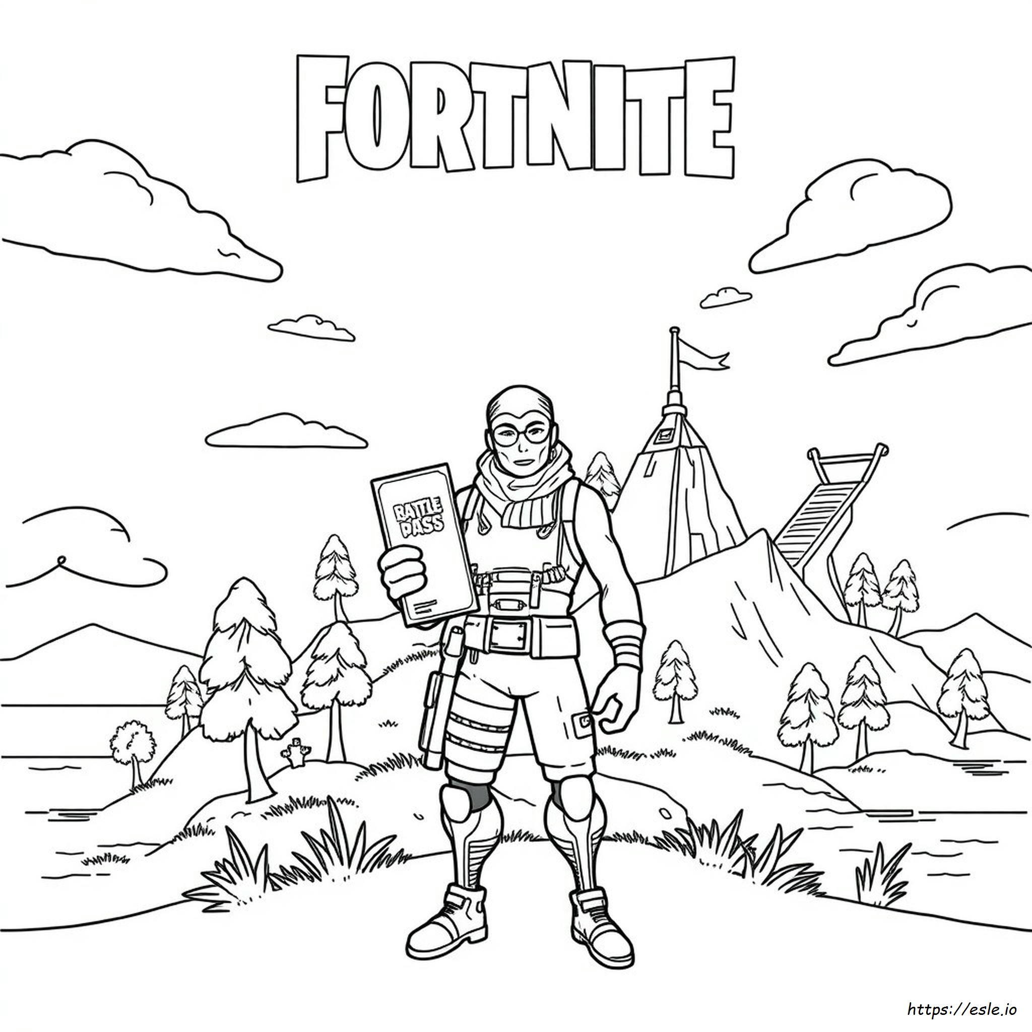 Fortnite Gambar Mewarnai Gratis