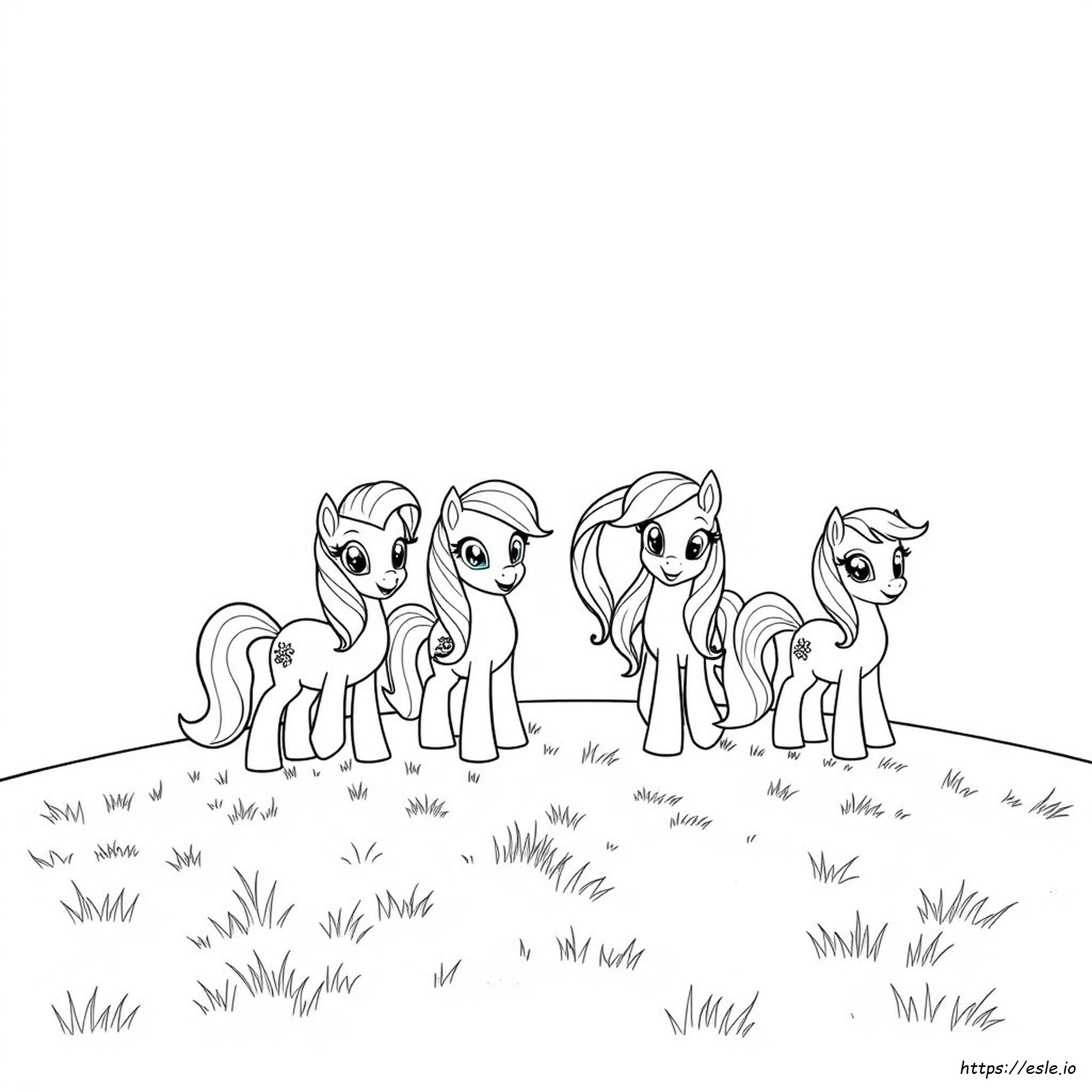 My Little Pony People Coloring Page