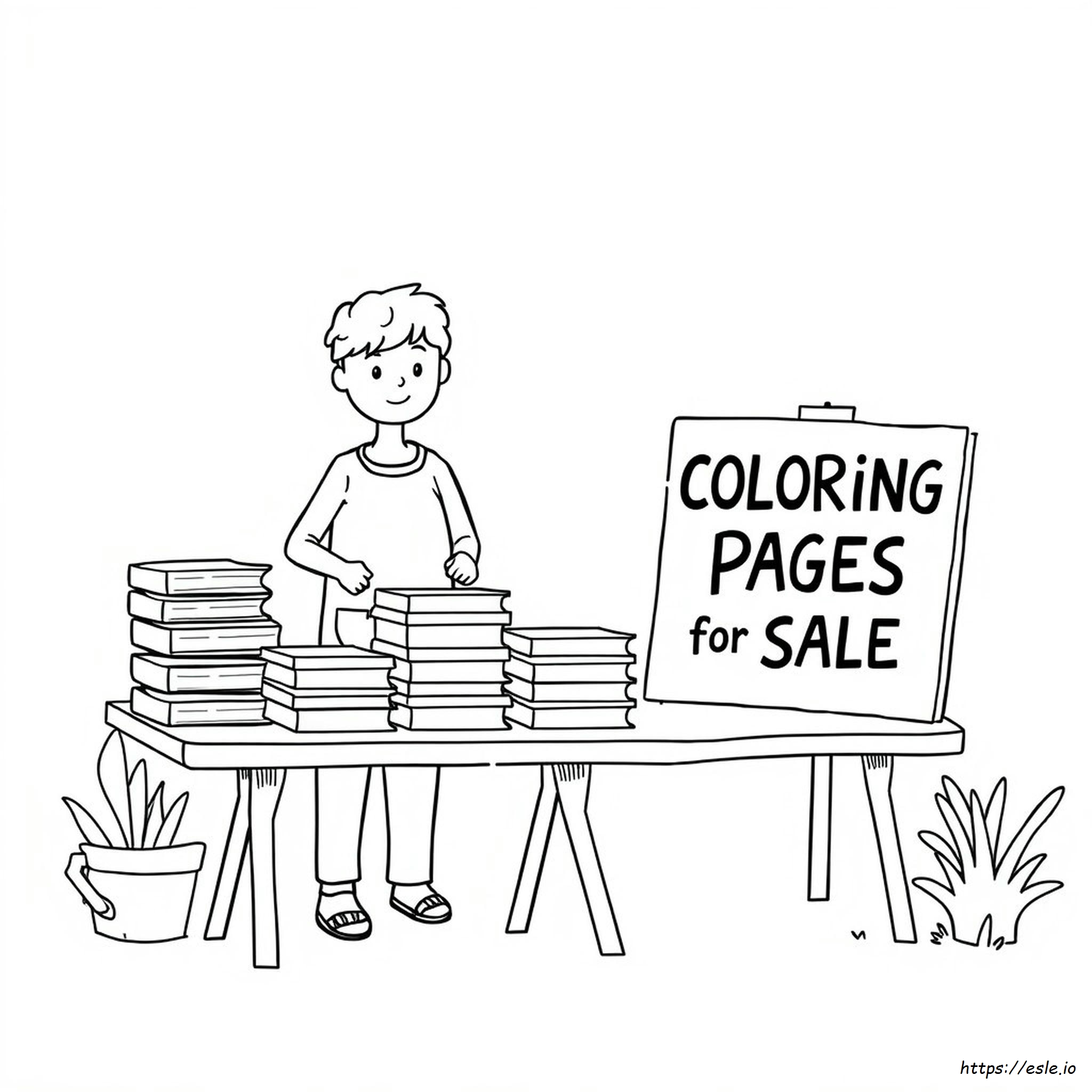 Gambar Mewarnai Menjual Selesai Halaman Mewarnai