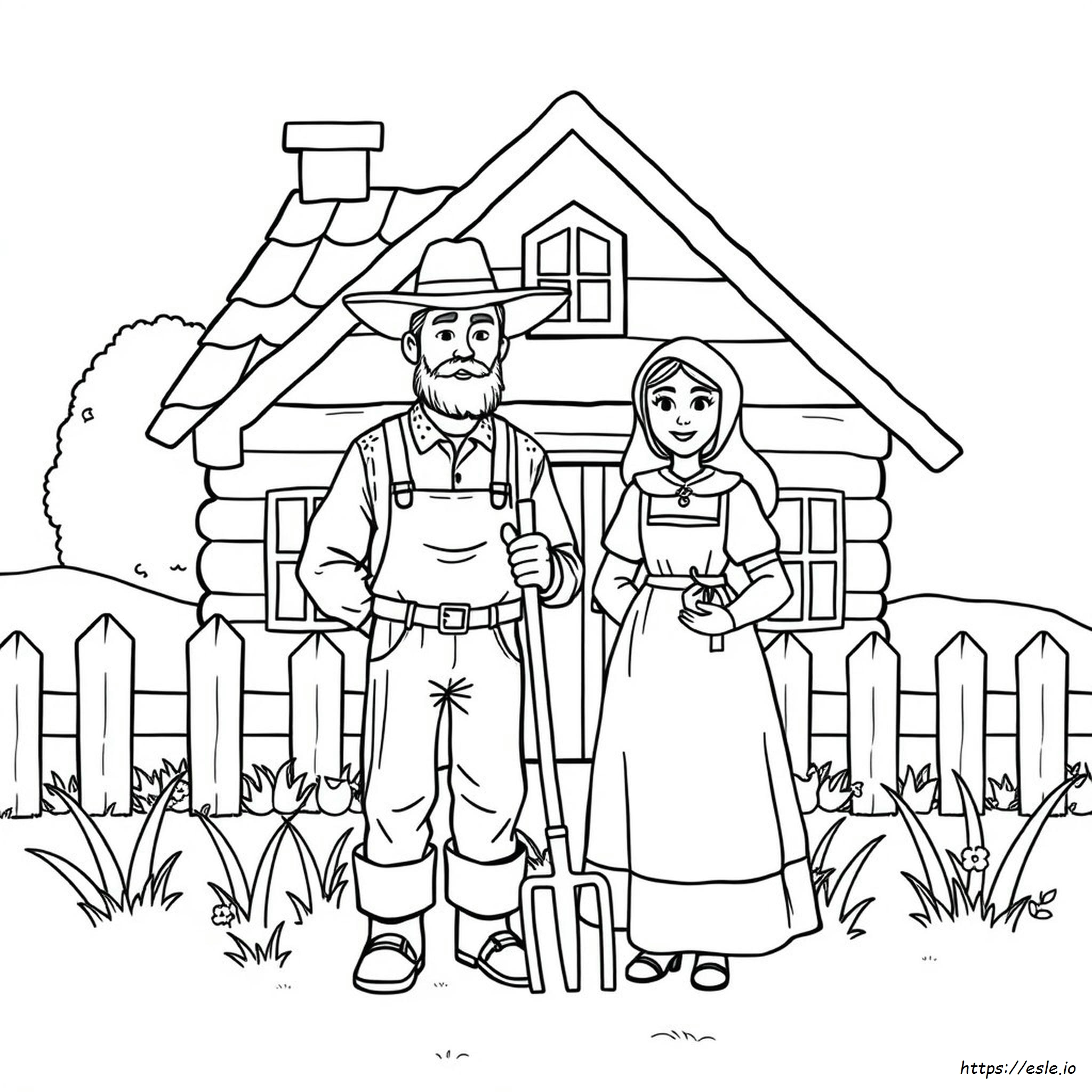 Dibujo Para Colorear Gótico Americano - Gratis Para Imprimir