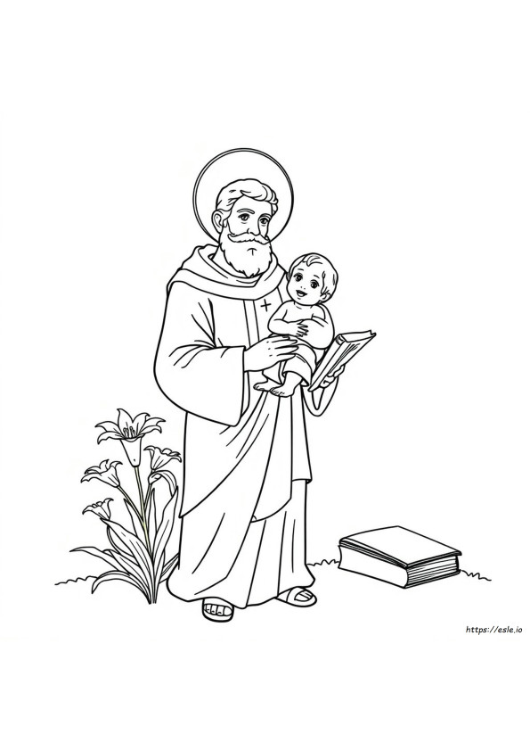 Saint Anthony Of Padua Coloring Page