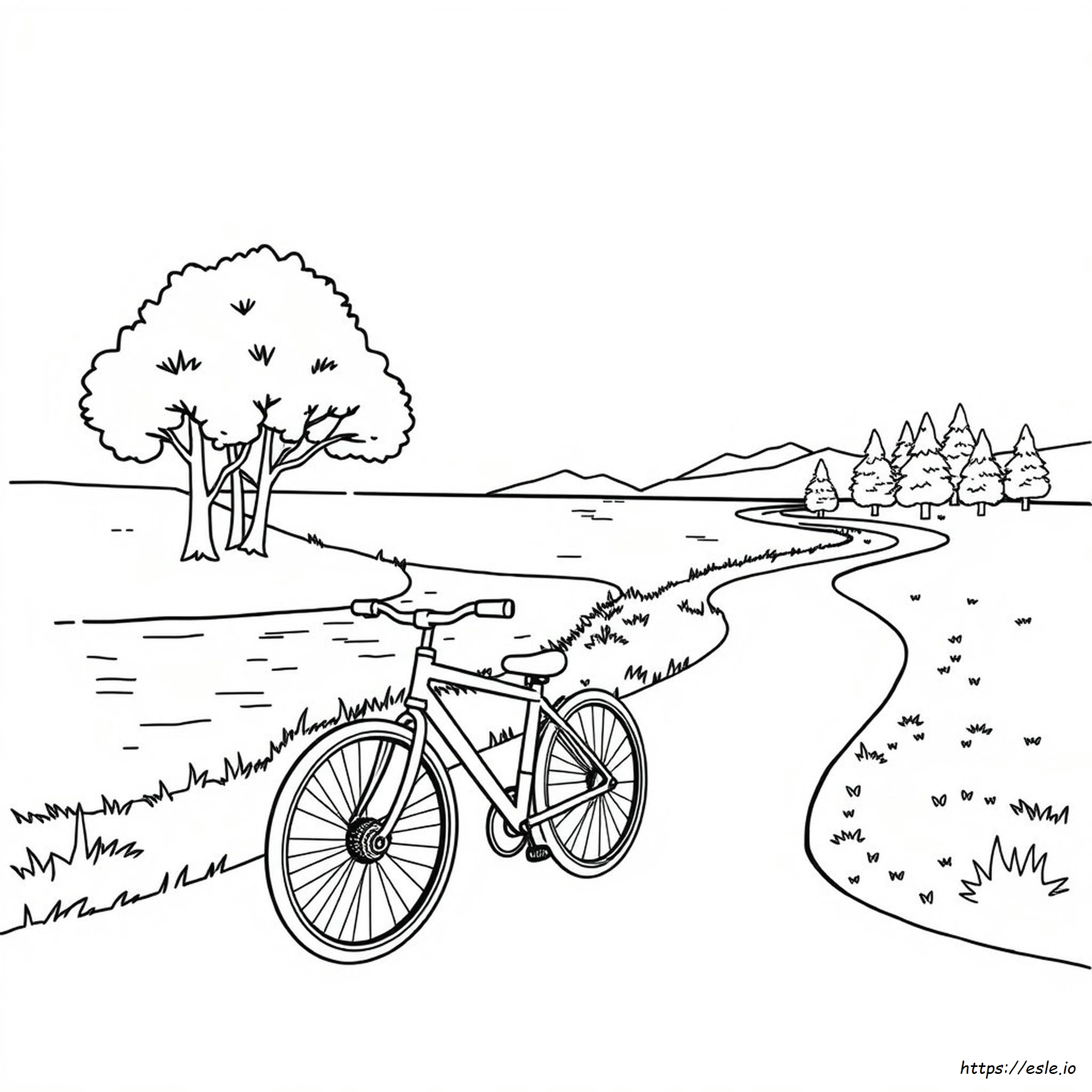Bike Images For Colouring - Free Printable Coloring Page