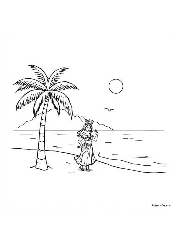 Hawaii Themed Coloring Pages