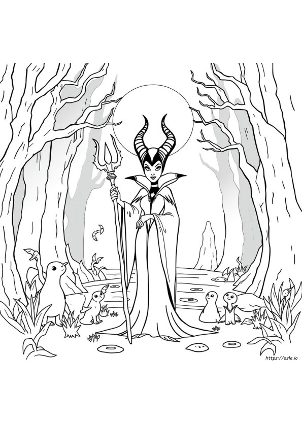 Maleficent Kolorowanka Do Druku