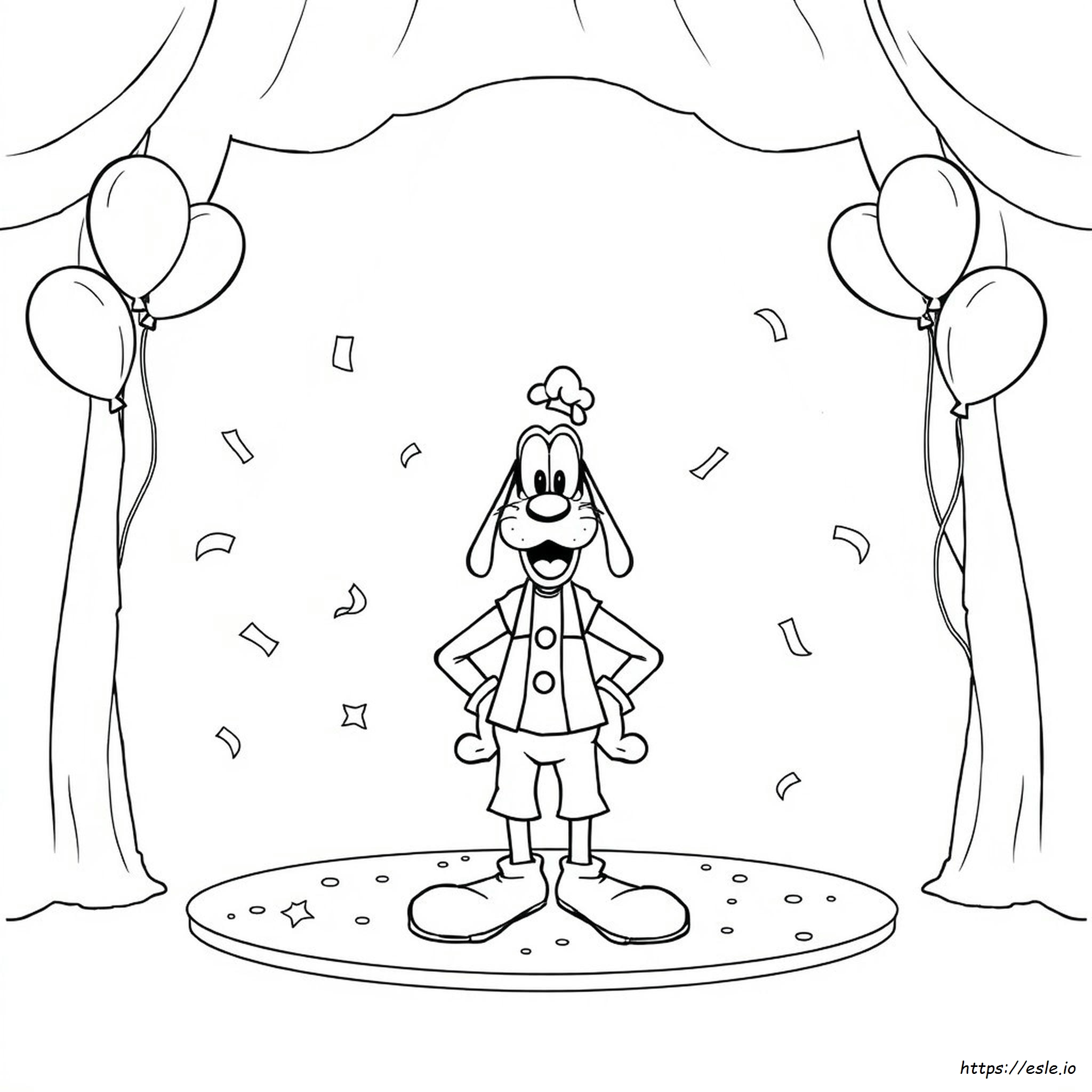 Goofy Coloring Page - Free Printable