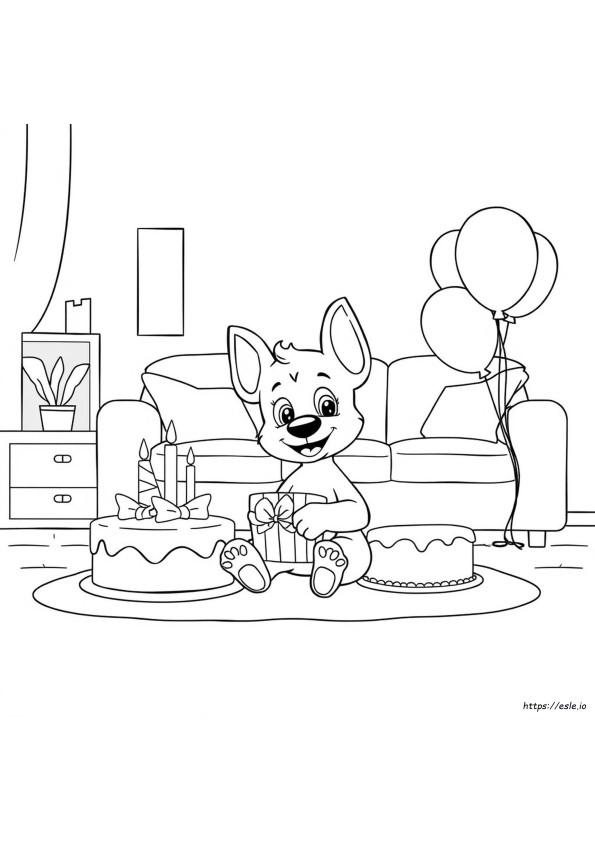 Bluey Birthday Coloring