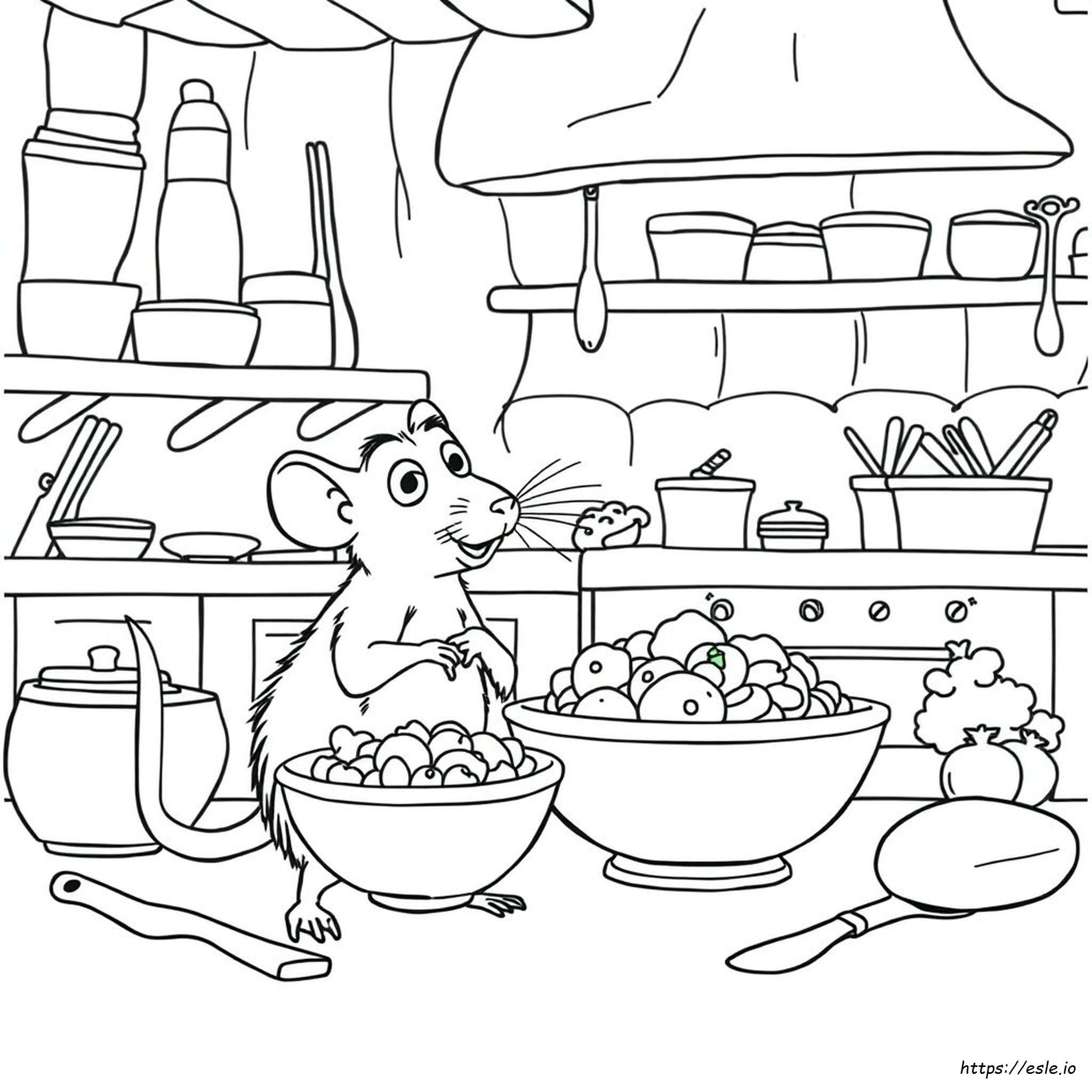 Remy Ratatouille Coloring Pages