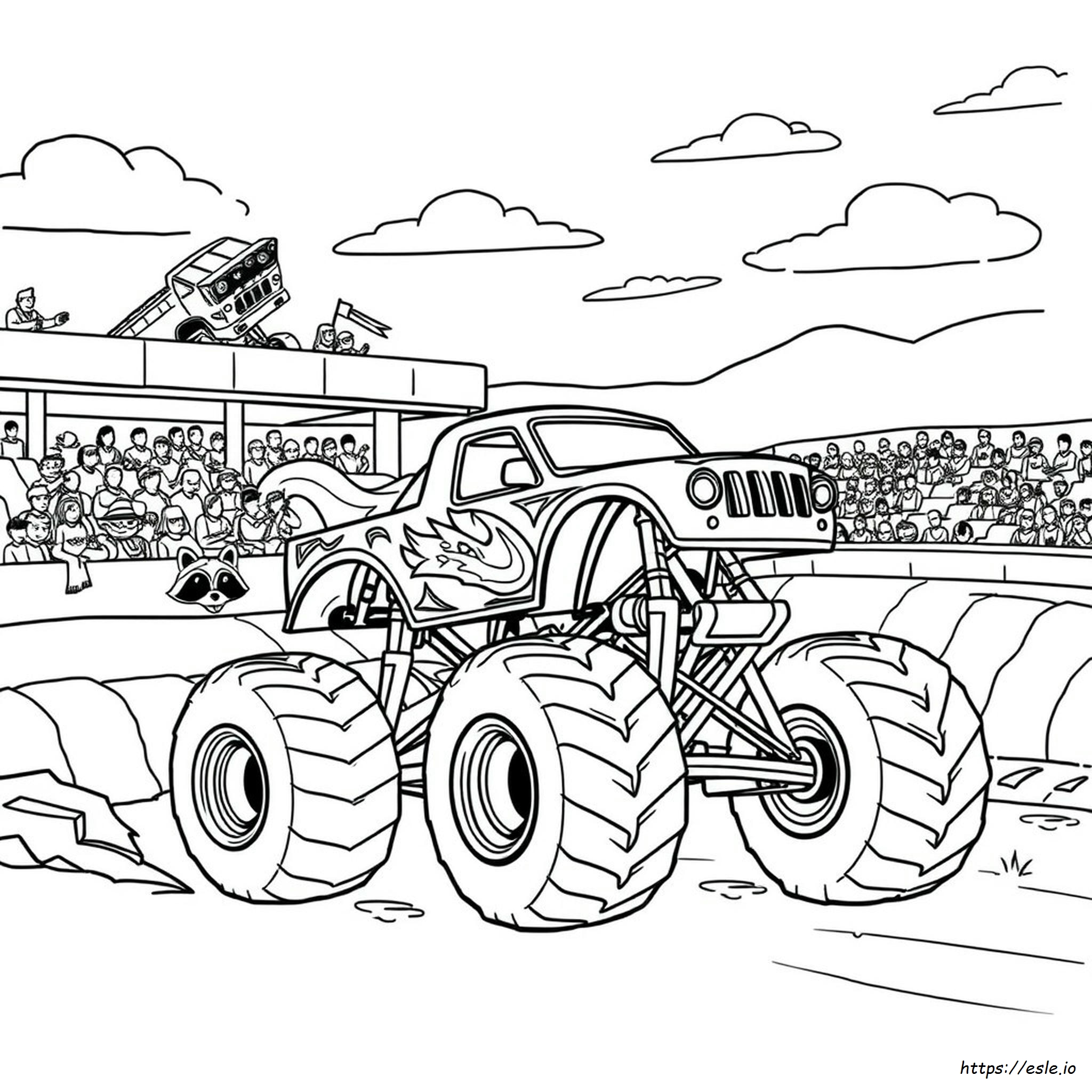 Dibujos Para Colorear De Monster Jam Monster Truck Para Imprimir Gratis