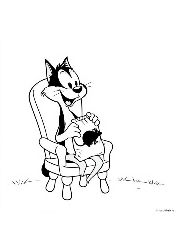 Sylvester Kissan Värityskuvat