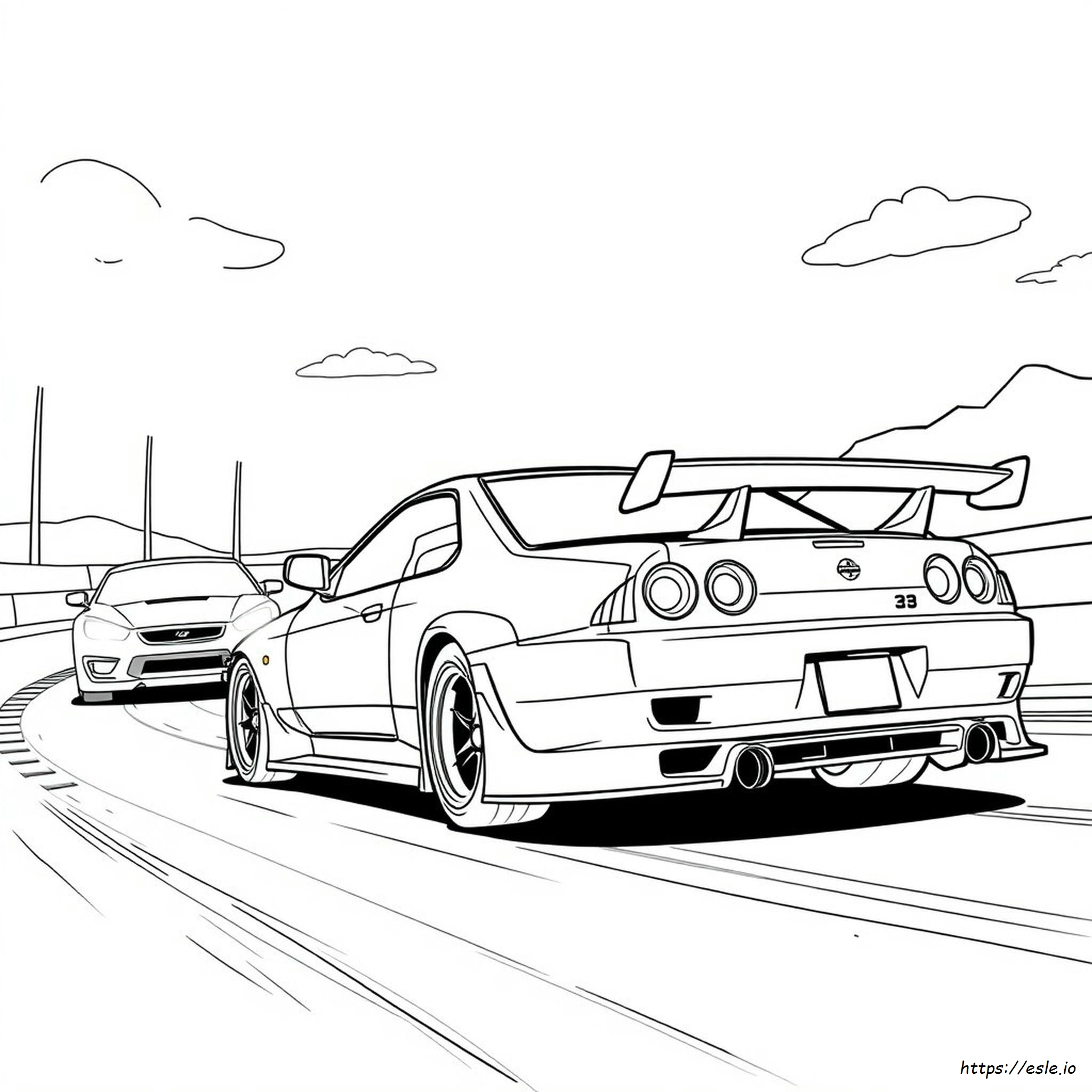 Nissan Skyline 2 Fast 2 Furious: Disegni Da Colorare