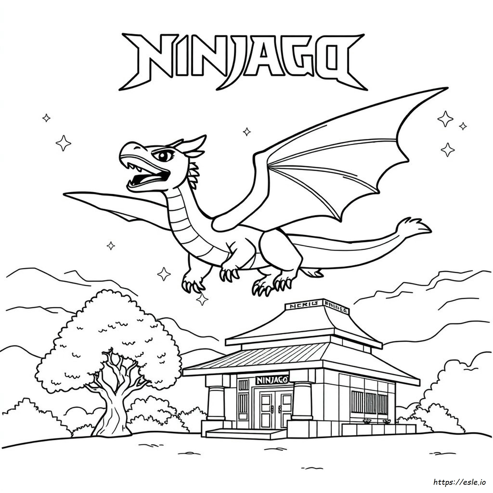 Lego Ninjago Dragón Para Colorear