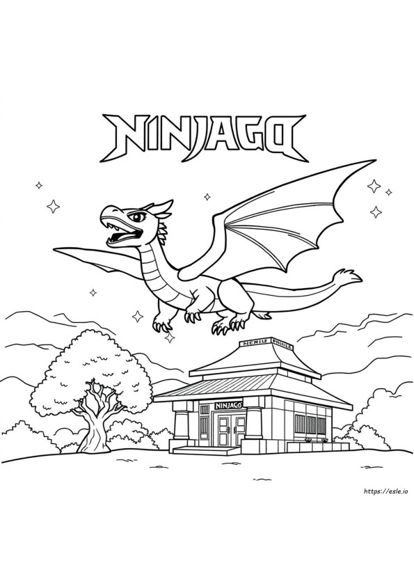Lego Ninjago Dragon Colouring Pages