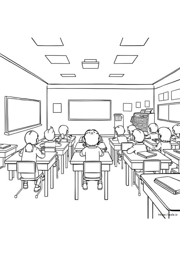 In The Classroom Coloring Pages