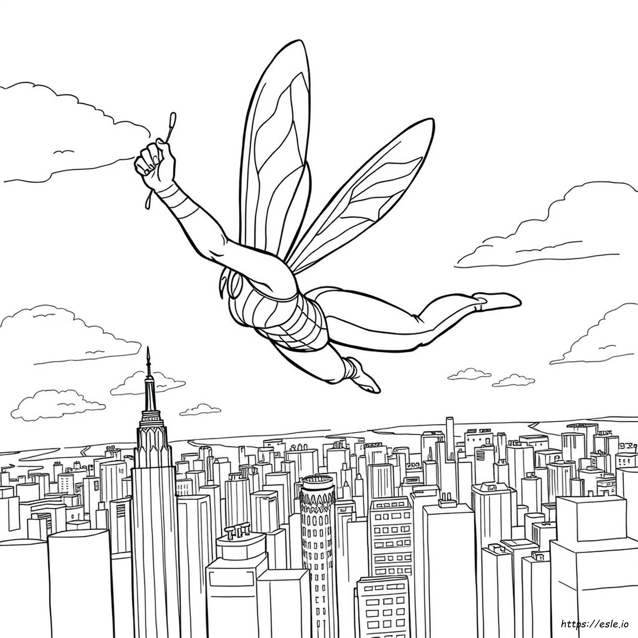 Marvel Wasp Coloring Pages