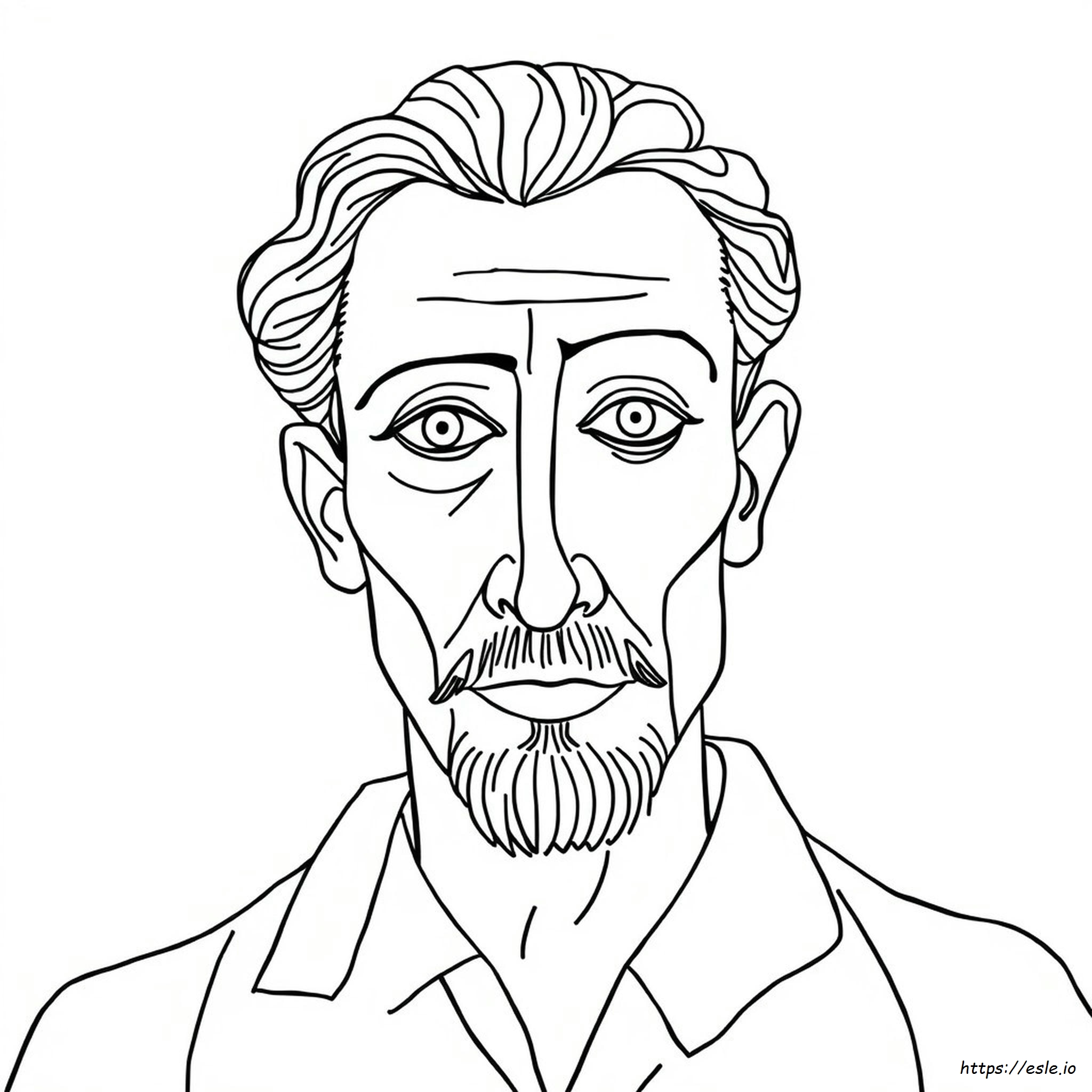 Autorretrato Livres Para Imprimir Desenhos Para Colorir Do Picasso