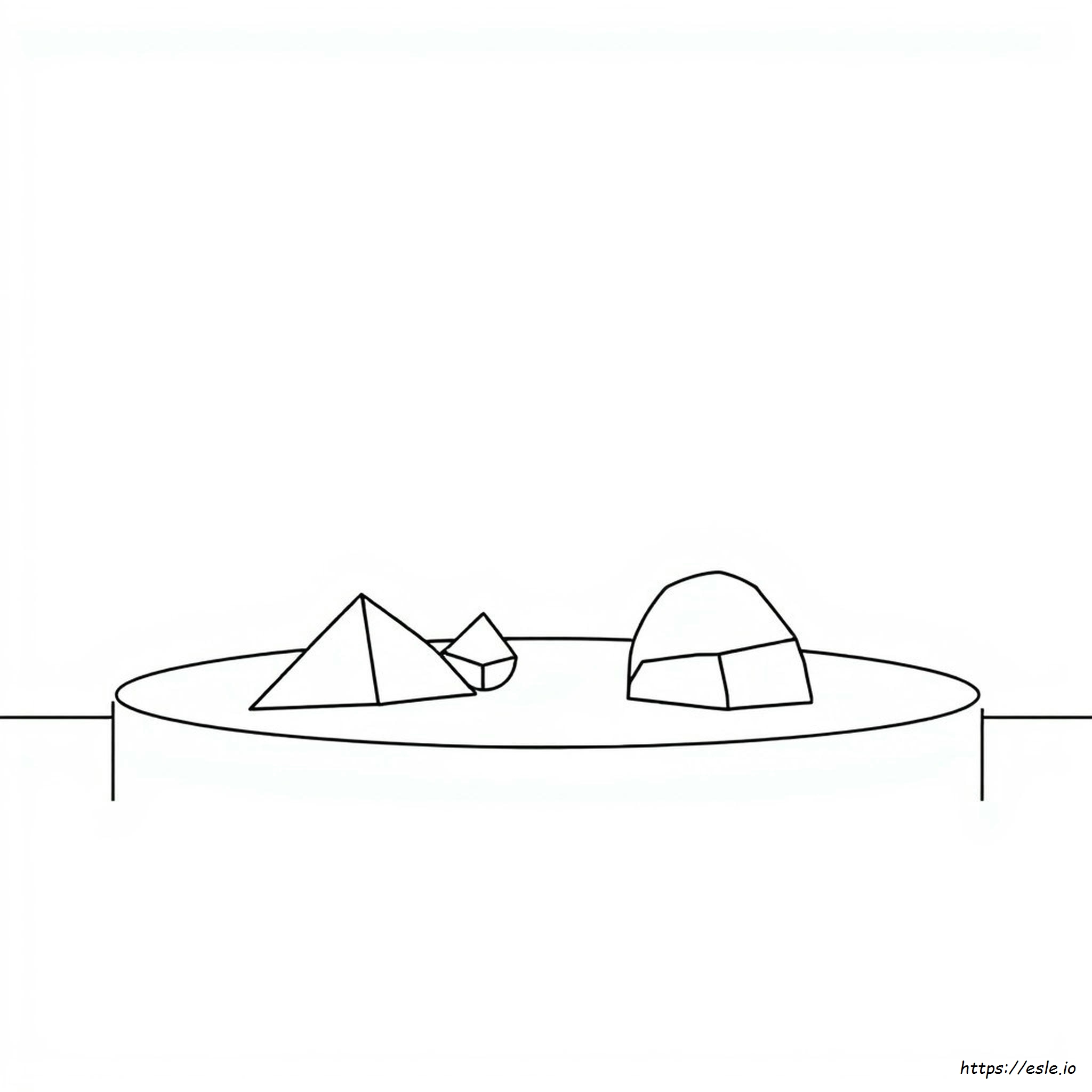 Geometric Shapes Colouring Pages