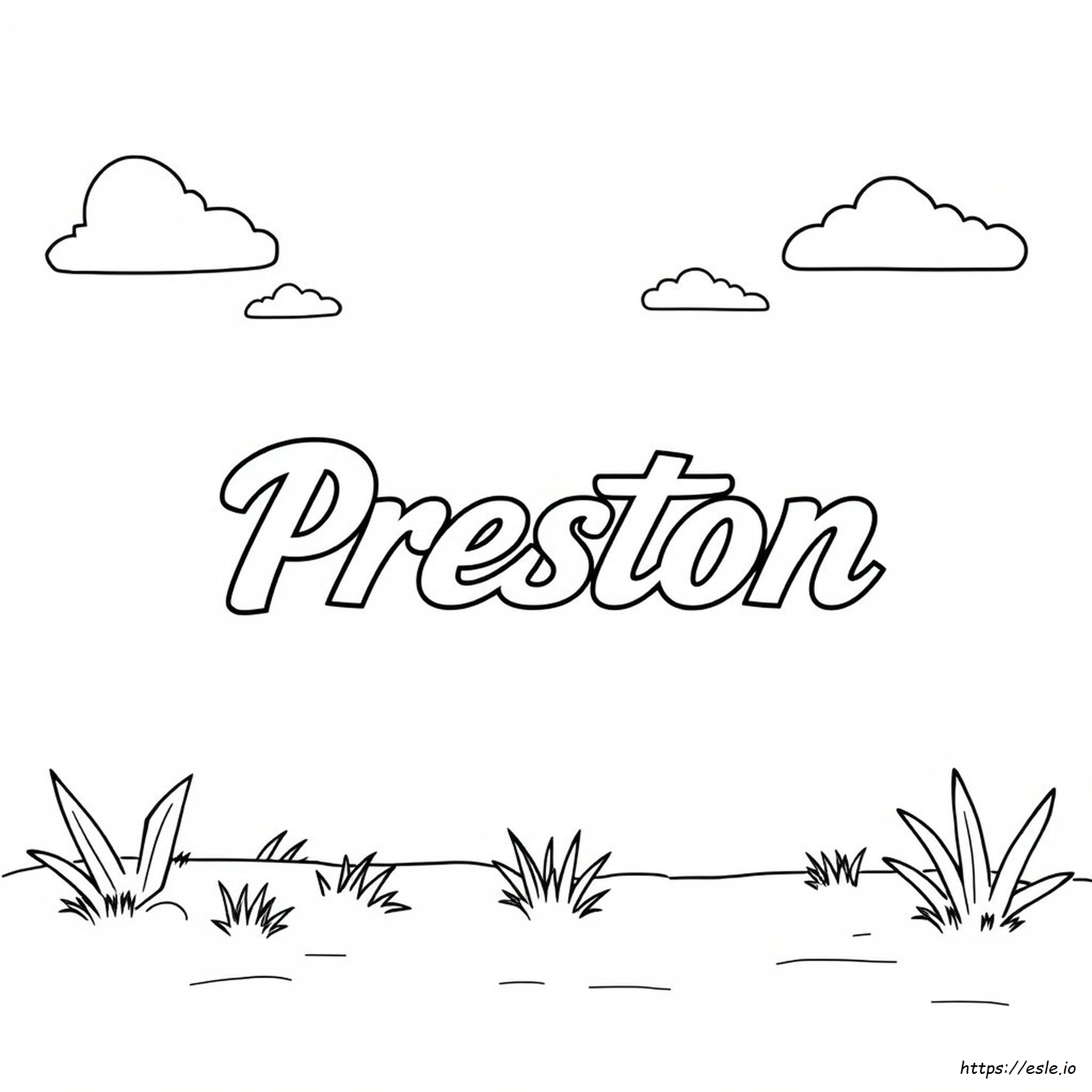 Preston Logo Coloring Pages