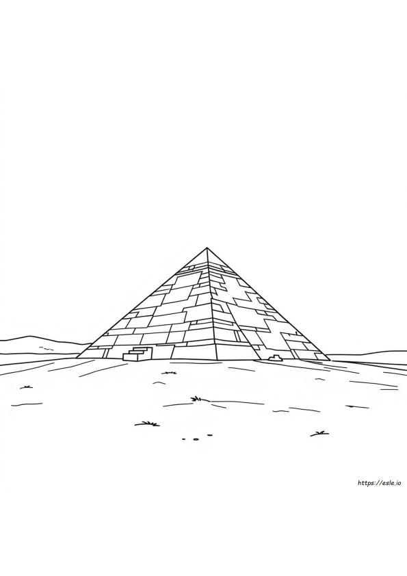 Piramide Kleurplaat