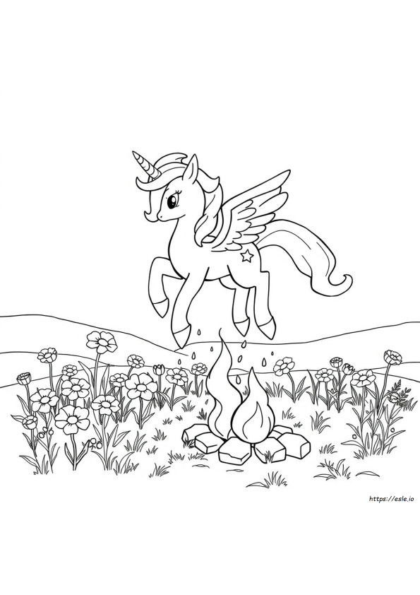 Rapidash Coloring Page