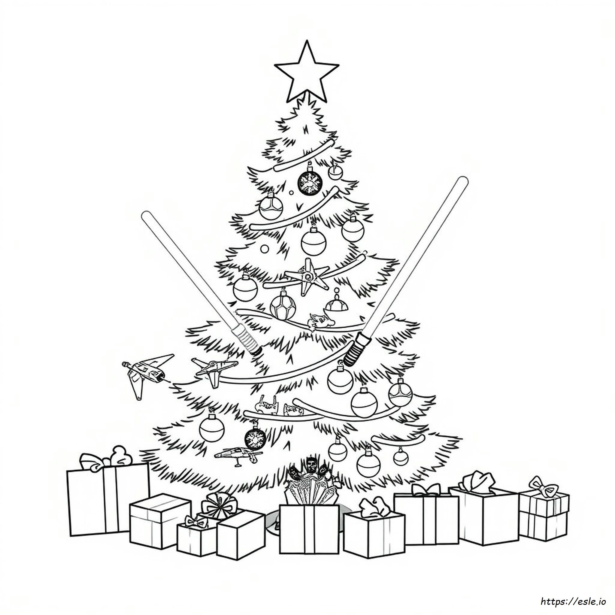 Navidad Star Wars Para Colorear - Imprimible Gratis