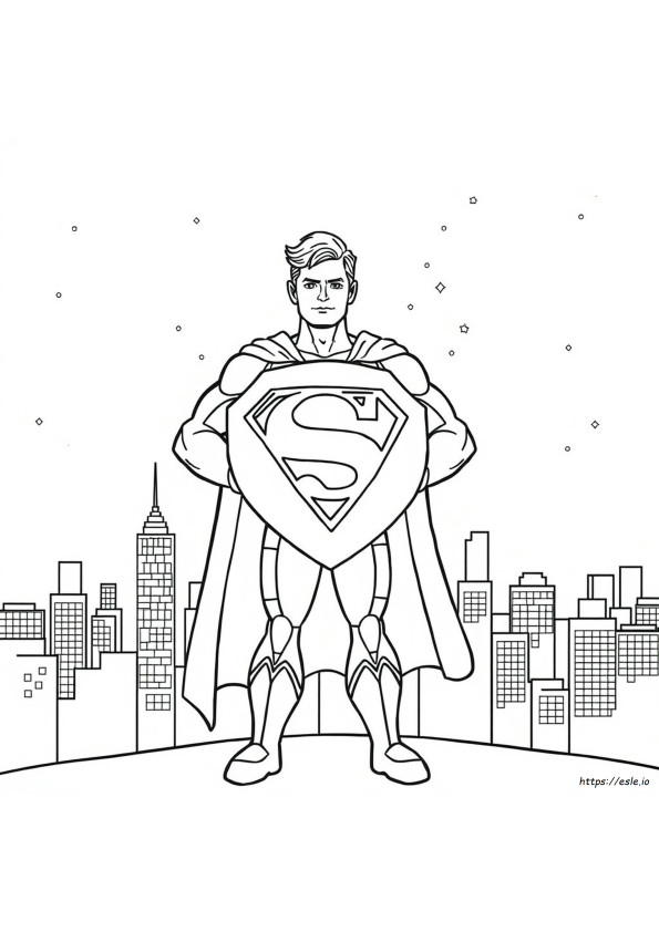 Scudo Di Superman Da Colorare