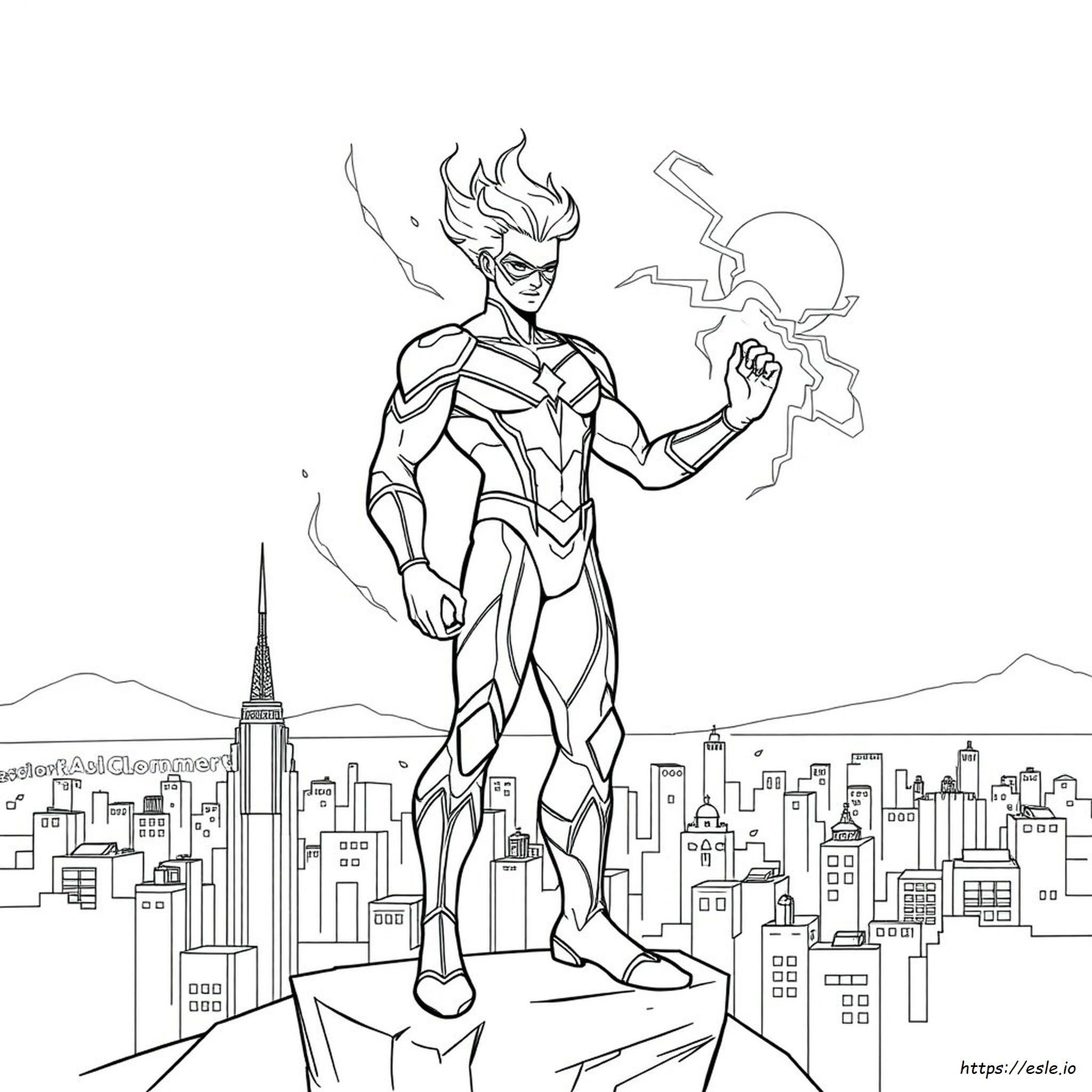 Quicksilver Avengers Coloring Page Free Printable
