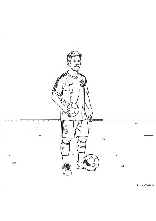 Messi Colouring Pages Printable