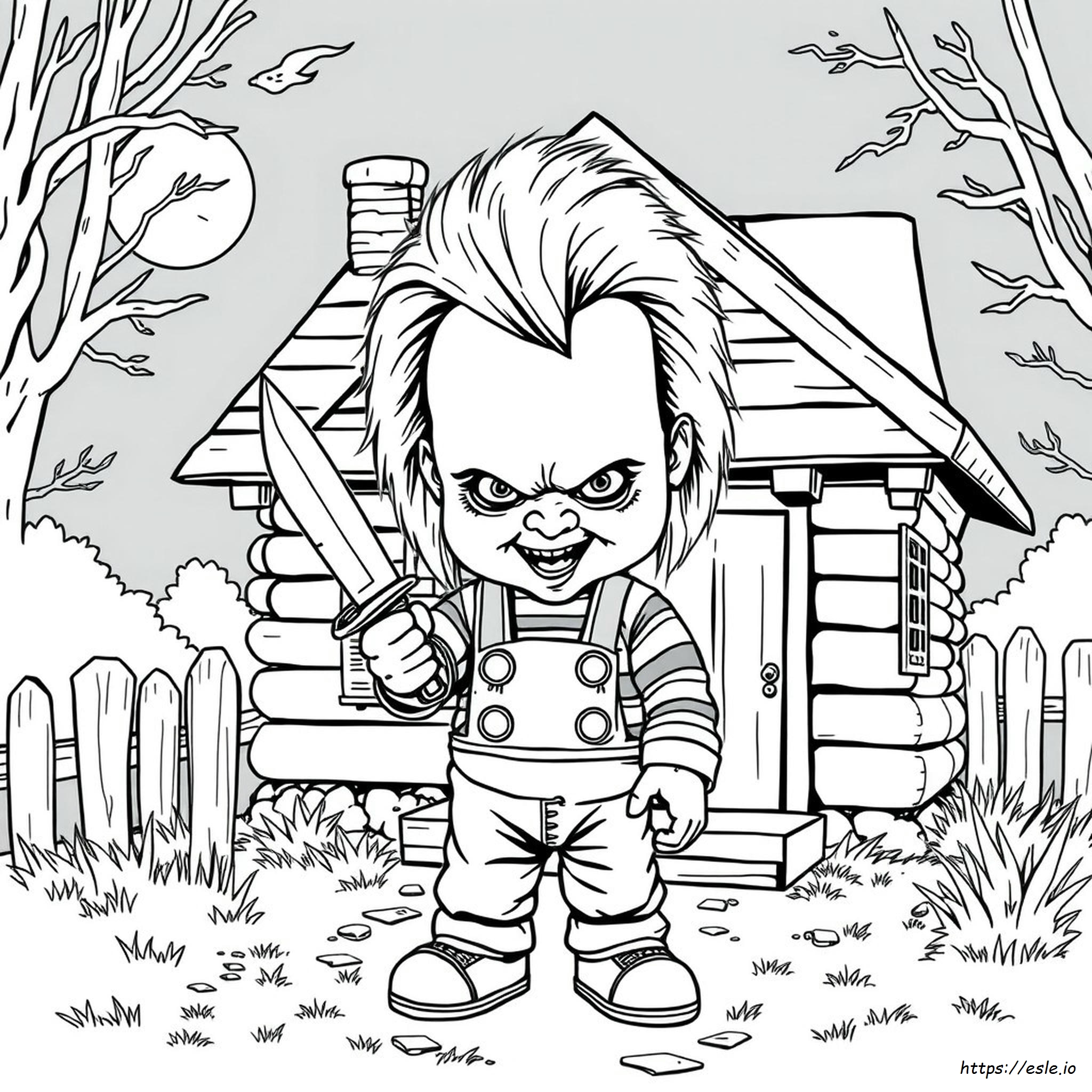 Chucky Coloring Pictures