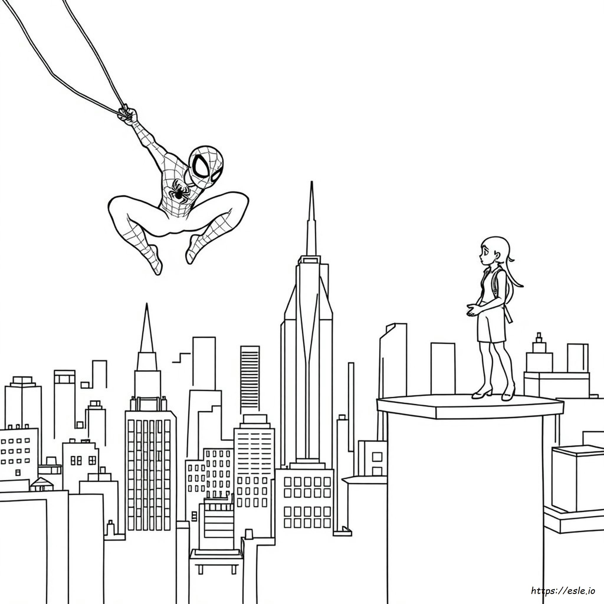 Spider Man Dan Teman Menakjubkan Halaman Mewarnai
