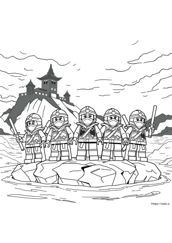 All 5 Ninjago Coloring Pages
