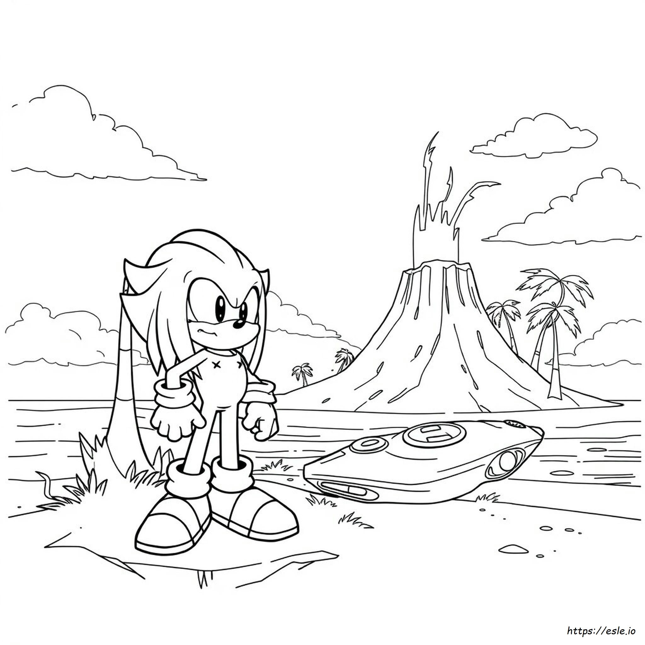 Igel Film Knuckles Sonic 2 Ausmalbilder