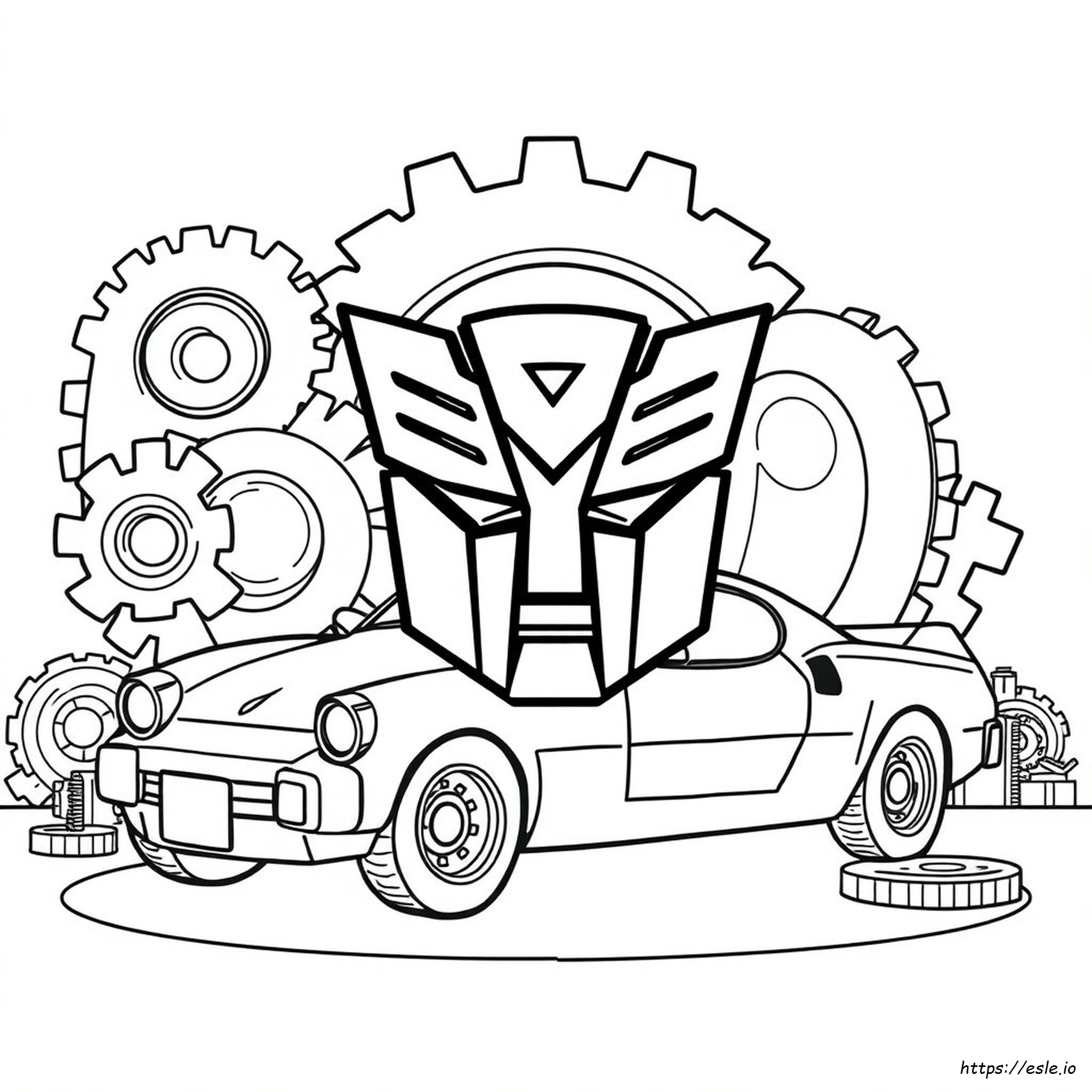 Transformer Logo Coloring Page - Free Printable