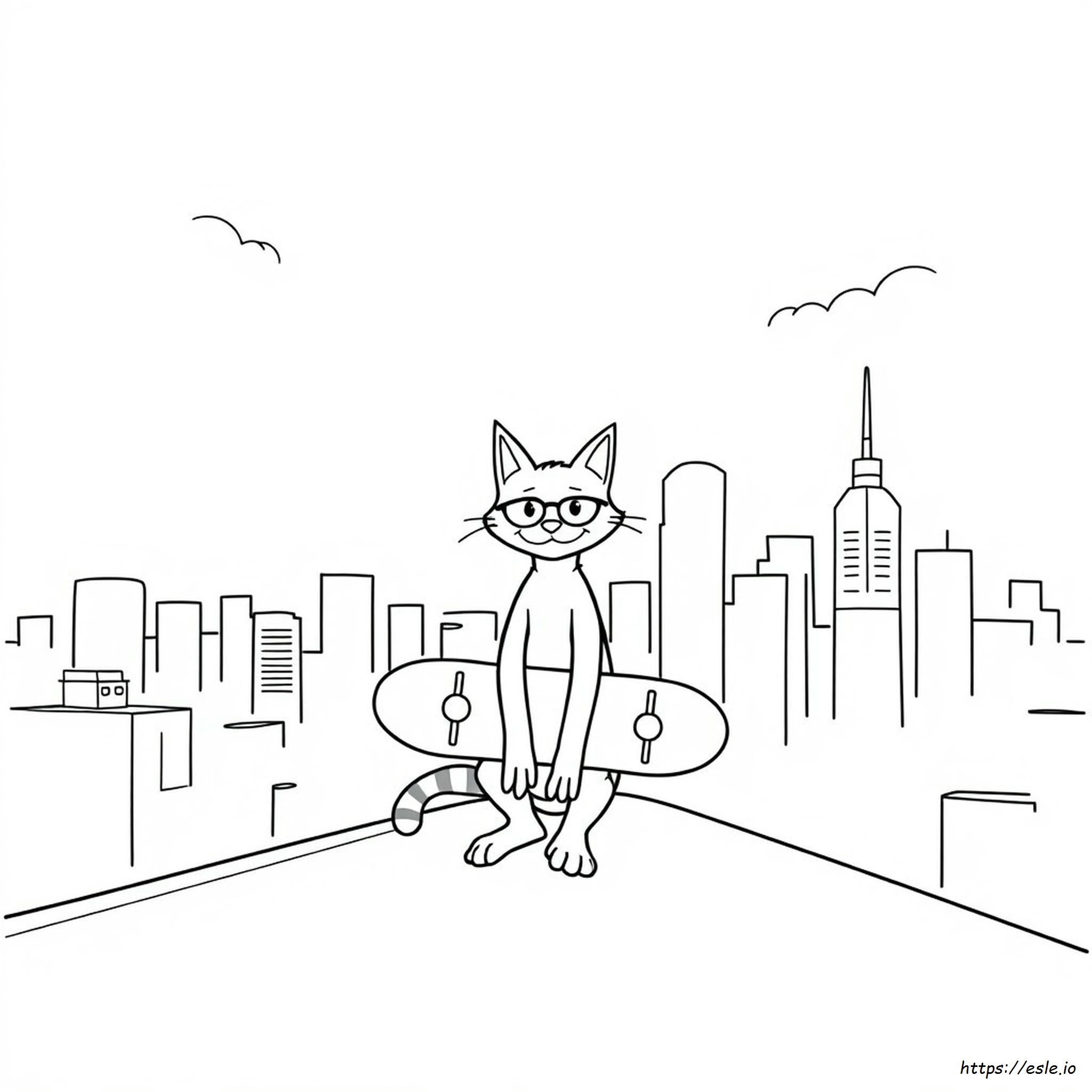 Pete The Cat Coloring Page Pdf - Free Printable