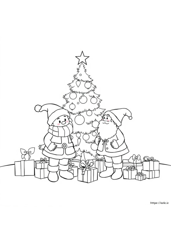 Christmas Character Colouring Pages