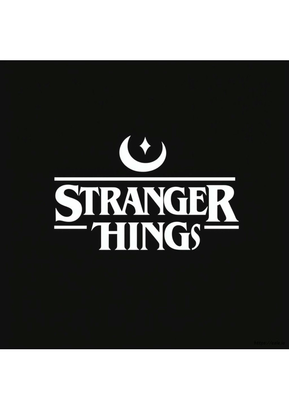 Stranger Things Coloring Pages Logo