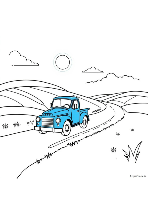Little Blue Truck Coloring Pages