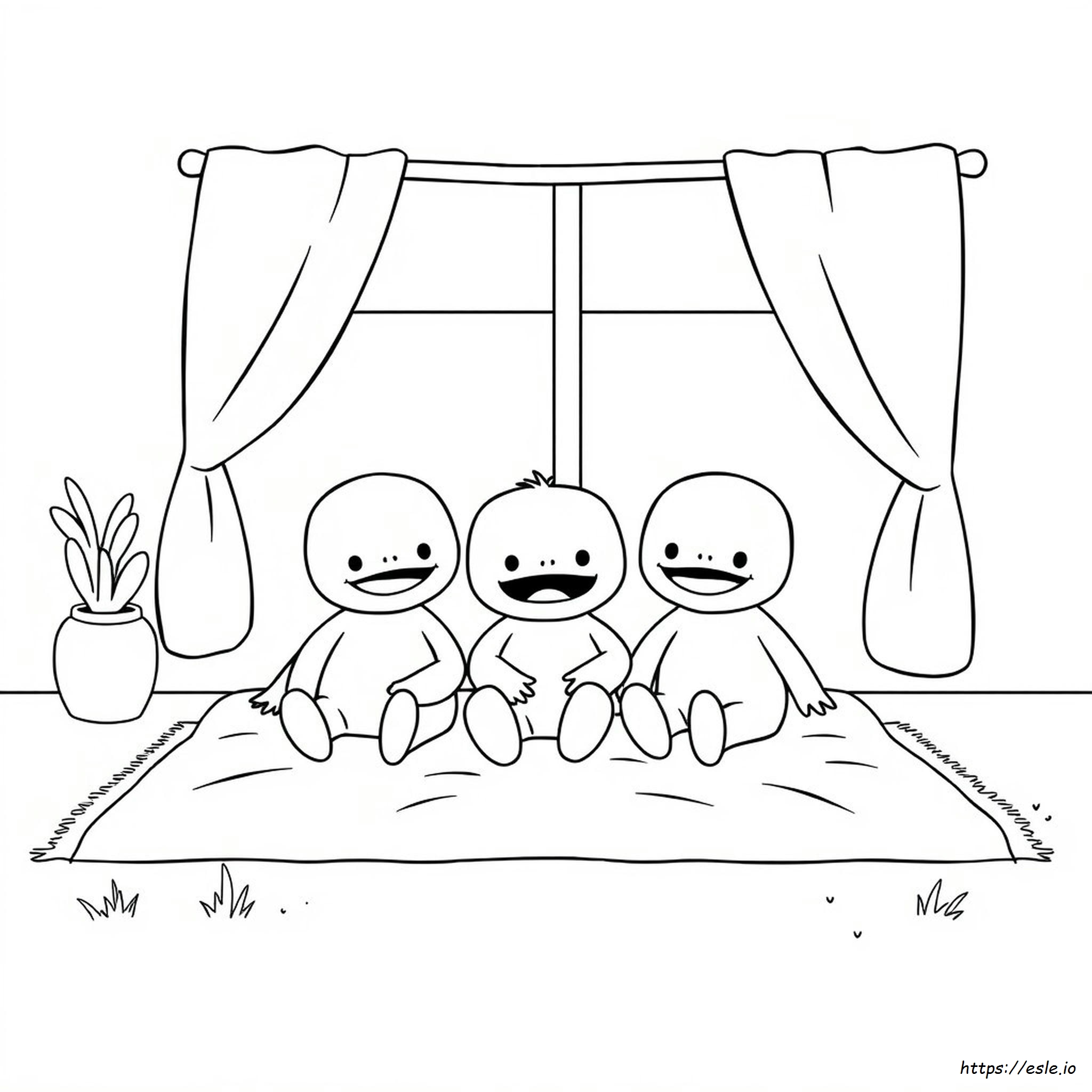 Ugly Dolls Colouring Pages