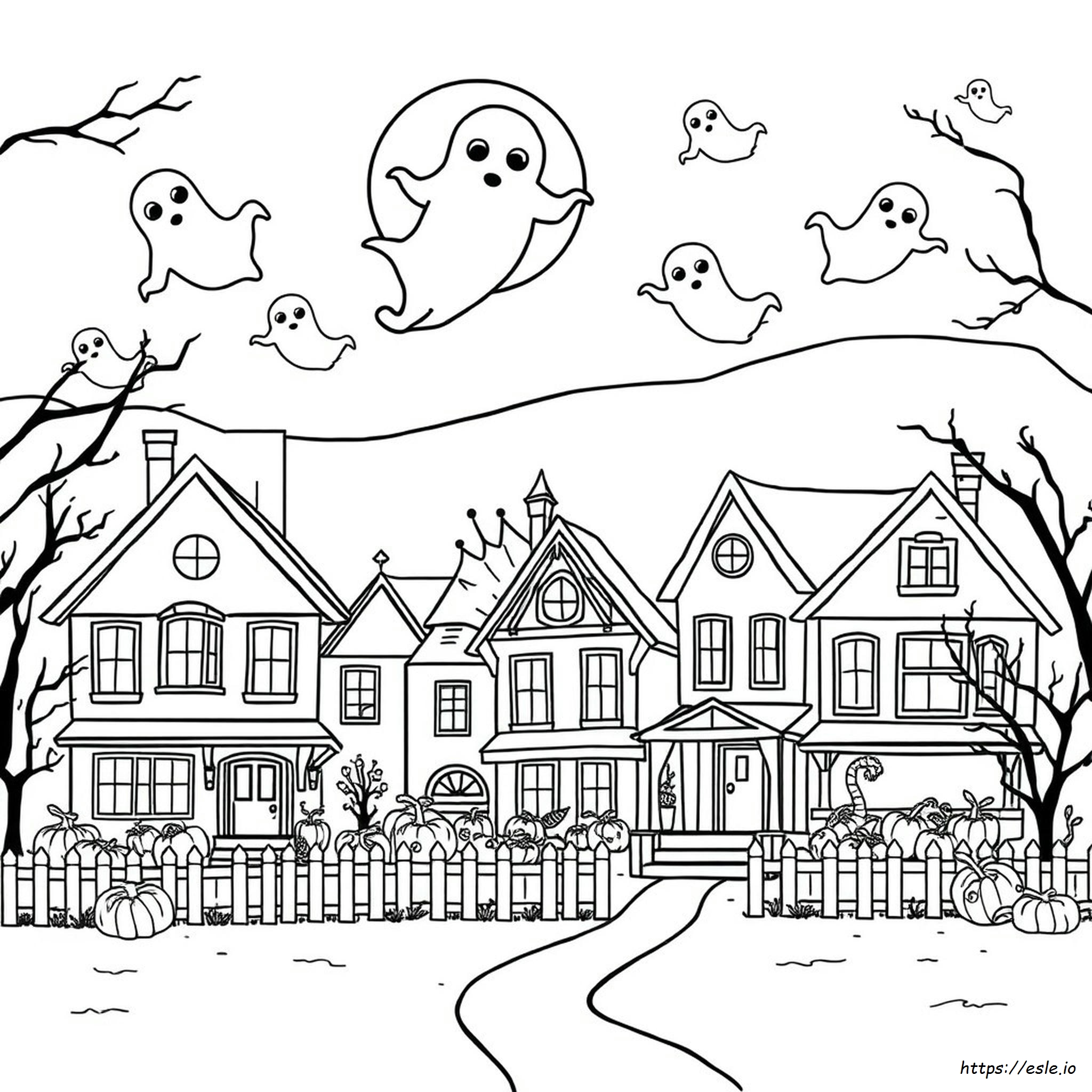 Halaman Mewarnai Halloween Pinterest