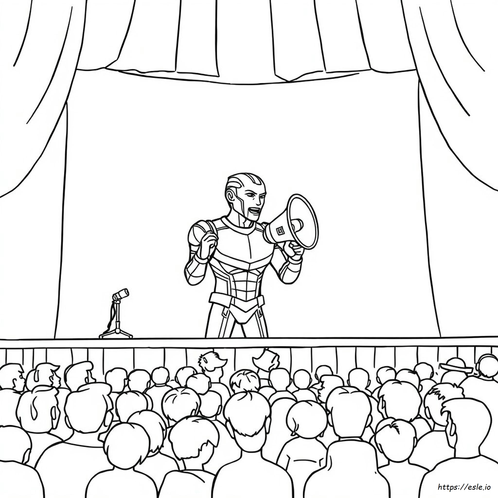 Speaker Titan Para Colorear