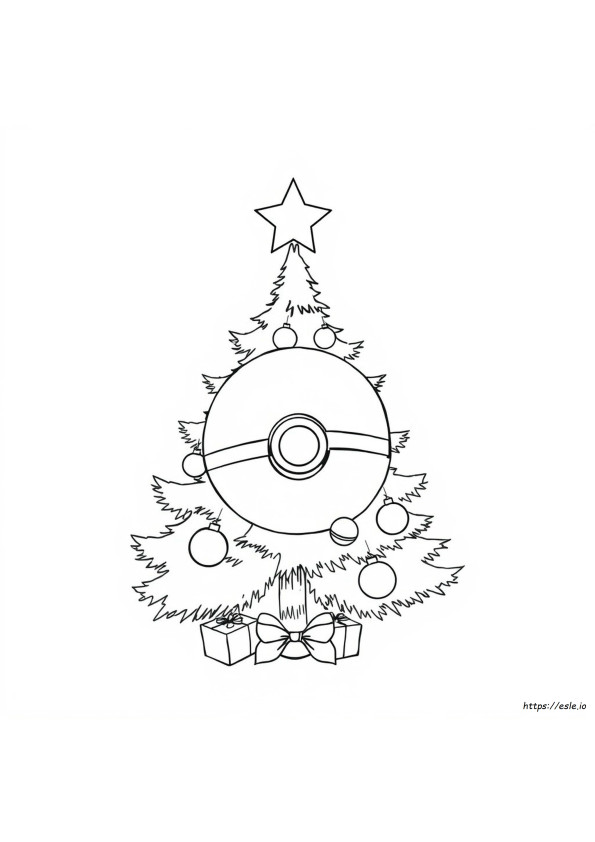 Christmas Pokemon Colouring Pages
