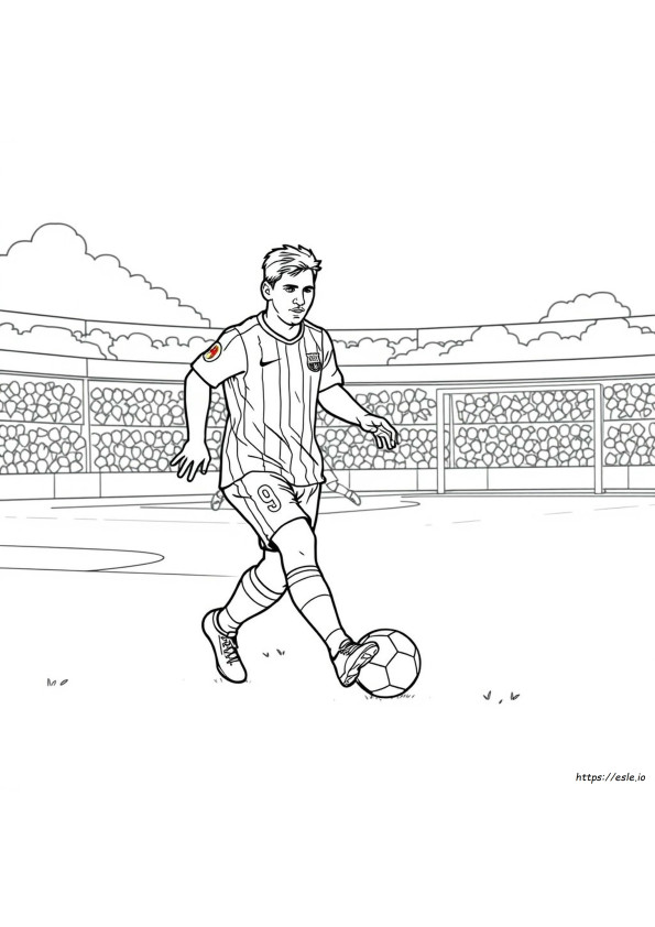 Messi For Colouring