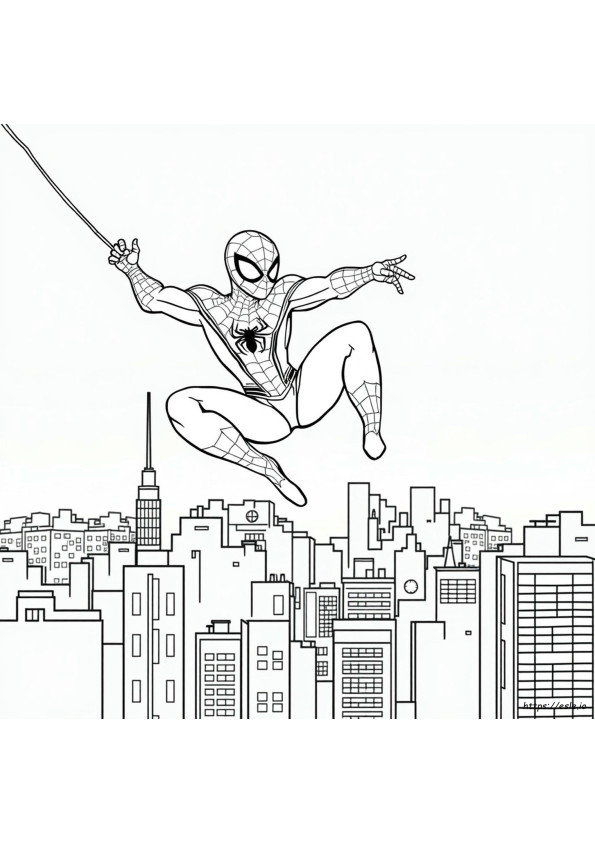 Spider Man Printing Coloring Pages