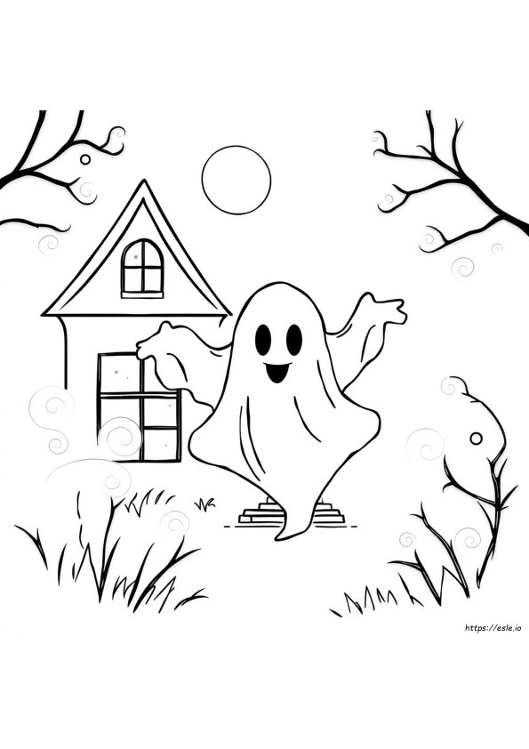 Fantasma Trasparente Da Colorare