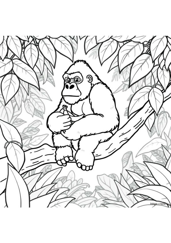 Gorilla Ausmalbilder