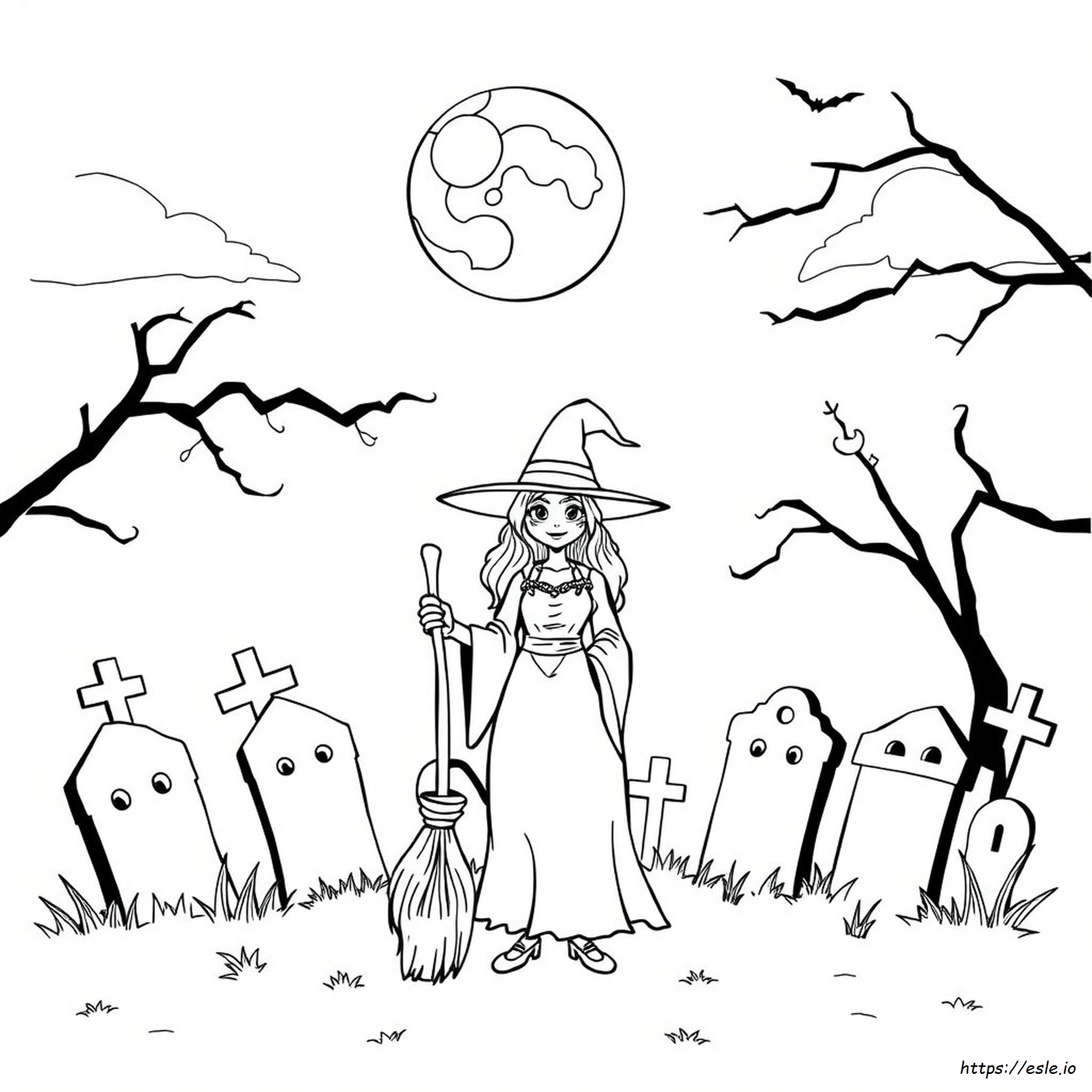Gambar Mewarnai Mary Sanderson Untuk Dicetak