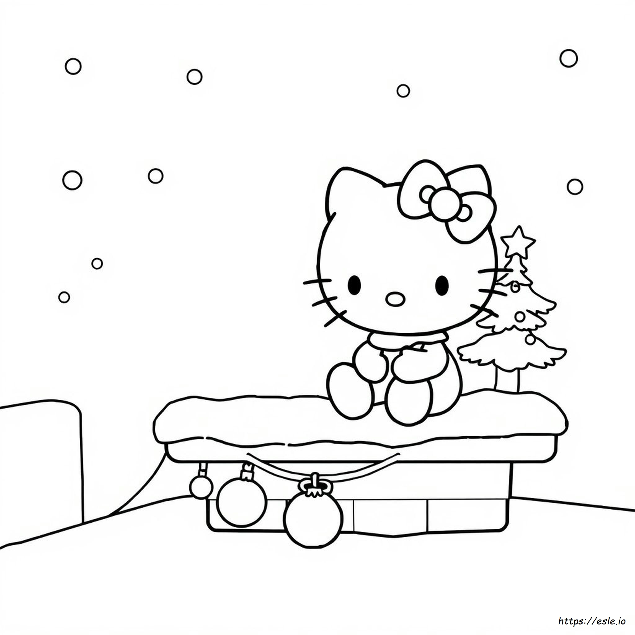 Hello Kitty Navidad: Dibujos Para Colorear E Imprimir
