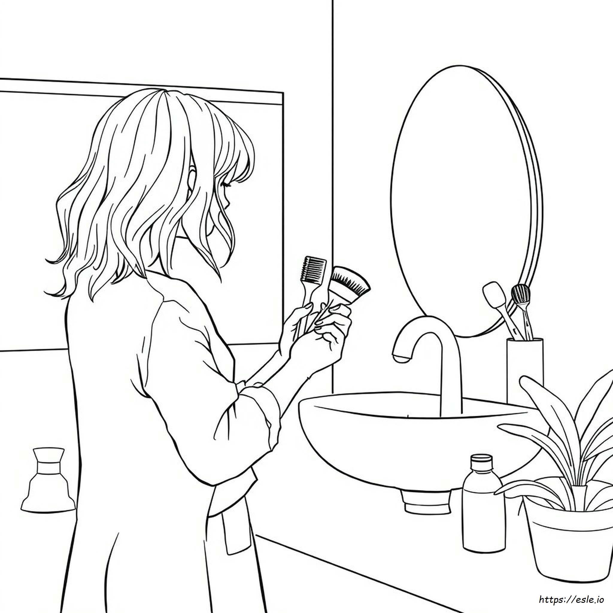 Gambar Mewarnai Rambut - Gratis Untuk Dicetak
